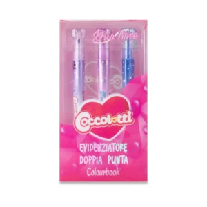 1Set 3 evidenziatori doppia punta Duo Tone Coccolotti