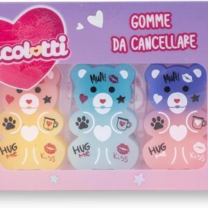 set 3 gommine coccolotti lovetell gomme da cancellare coccolotti lovetell colourbook set 3 gomme coccolotti official licensee lovetell
