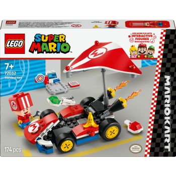 lego mario kart kart standard 72032 lego super mario kart standard toad pit stop set lego mario kart 72032 con toad