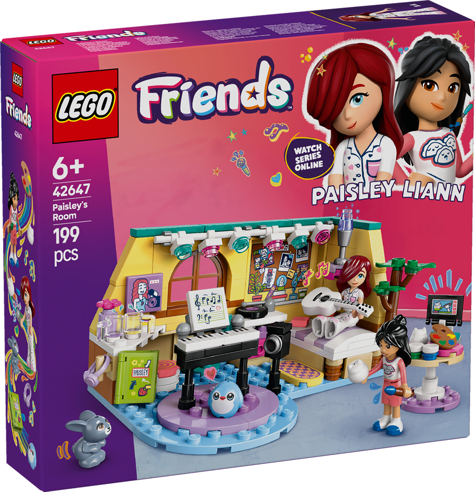 lego friends la cameretta di paisley 42647 lego friends cameretta di paisley con liann e melody set lego friends paisley s room 42647