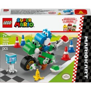 lego mario kart moto yoshi 72031 lego super mario mario kart moto yoshi set lego moto yoshi con yoshi azzurro
