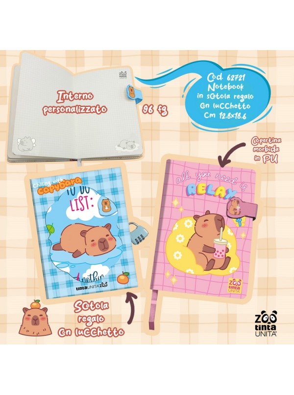 Diario segreto TintaUnita Capibara