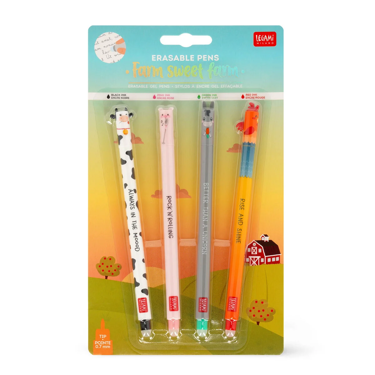 Set di 4 Penne Gel Cancellabili – Erasable Pen 8