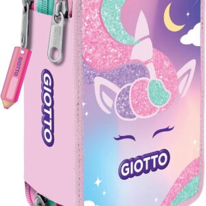 giotto catty candy astuccio 3 zip unicorn