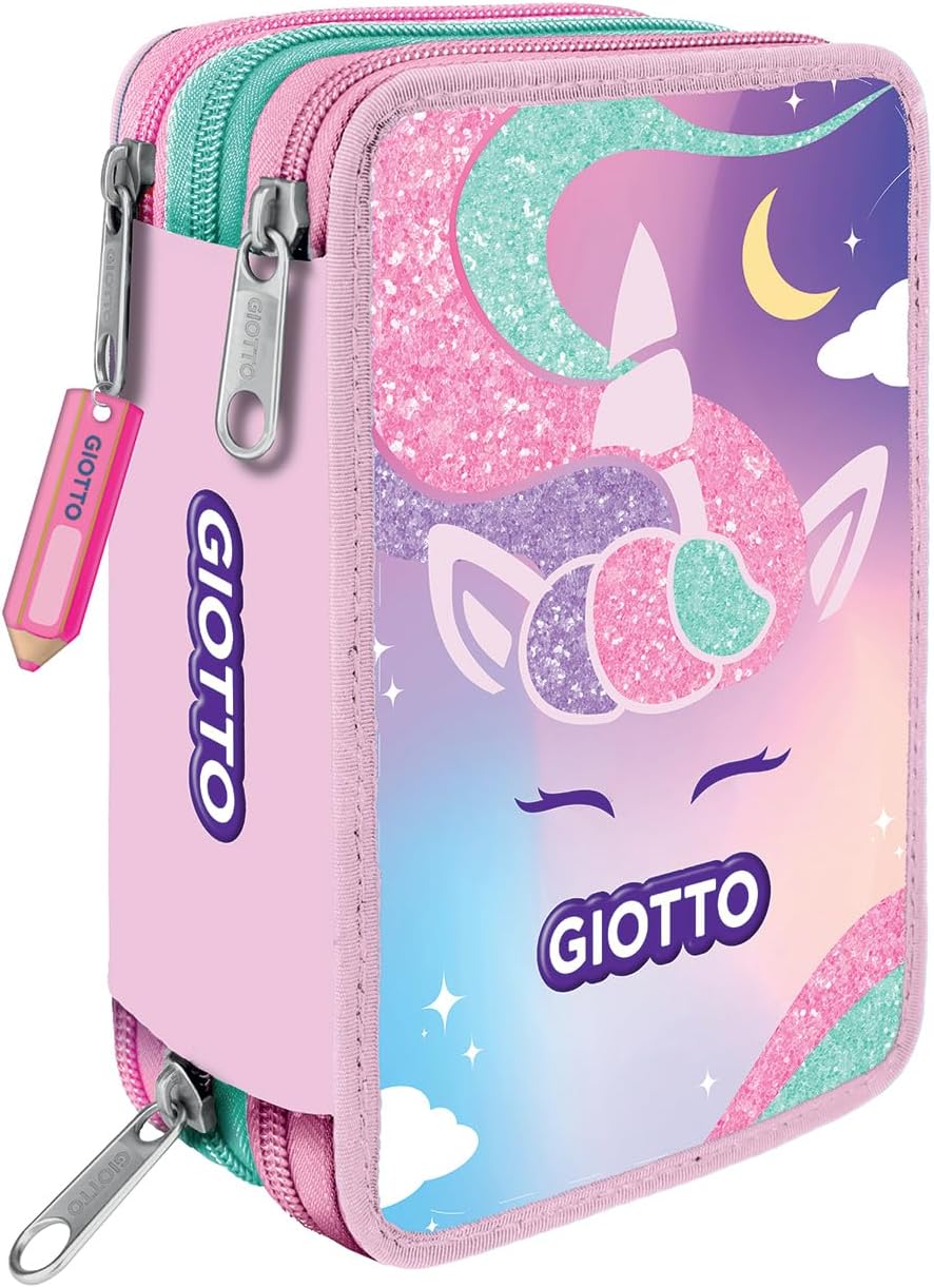 giotto catty candy astuccio 3 zip unicorn